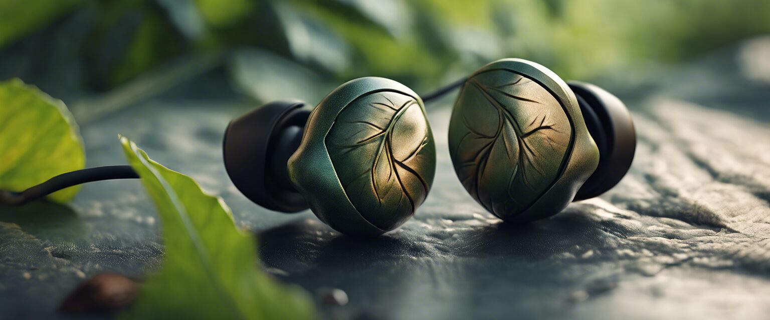 Eco-friendly retro-style earbuds