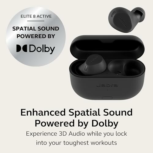 Jabra Elite 8 Active earbuds with Dolby Spatial Sound.